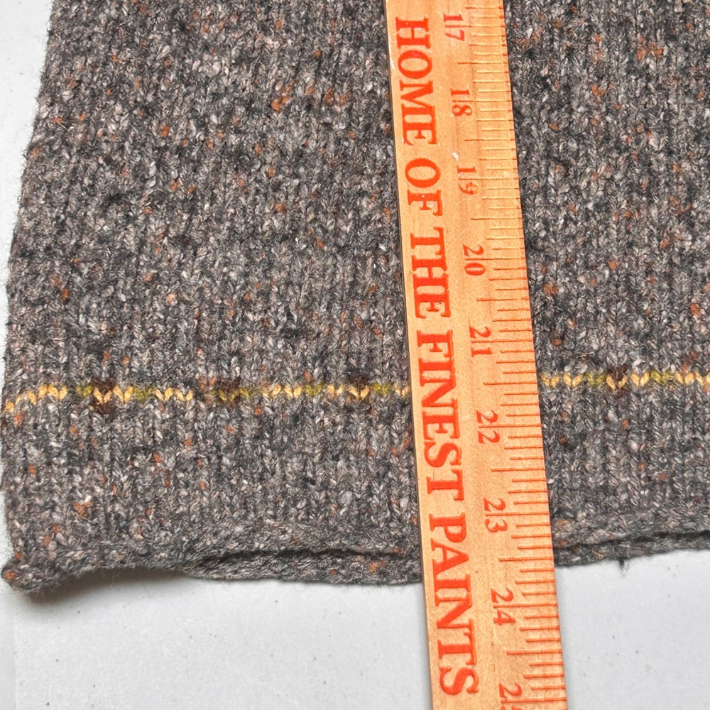 Fresno Wool Blend Sweater S Gray Fair Isle Nordic Ramie Knit Pullover - Picture 7 of 7